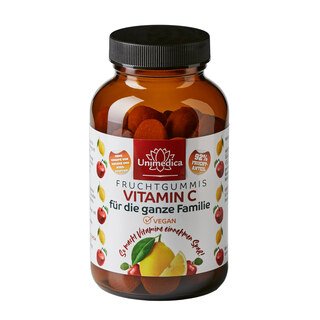 C-vitaminos gumigyümölcs - 91,5%-os gyümölcstartalommal - 60 gumi